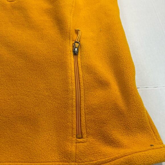 LL Bean Fleece Vest Full Zip Men’s XL Orange - Picture 3 of 8
